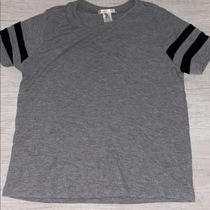 Bozzolo gray cropped T-shirt